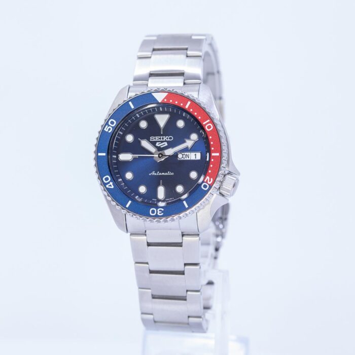 Seiko 5 Sports Automatic Blue Dial Silver Steel Strap Watch For Men - SRPD53K1 - Image 2